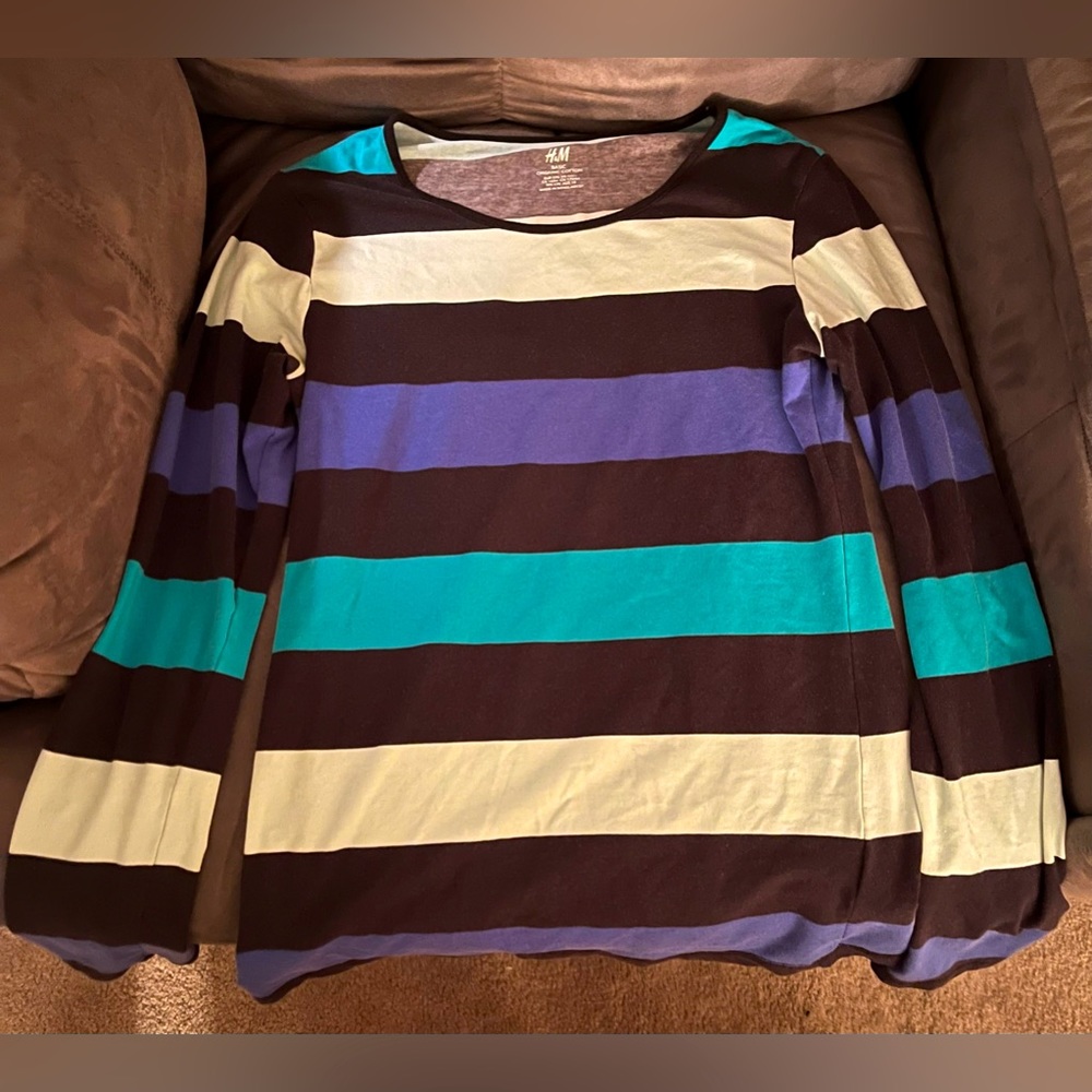 Striped Blue H&M Top